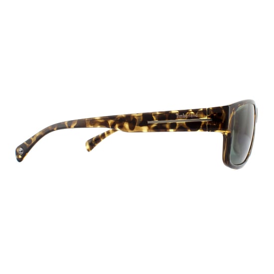 Timberland Rectangle Mens Dark Havana Green Sunglasses