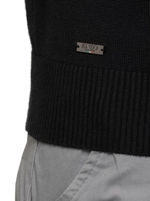 Enzo Milano | Jersey de punto con media cremallera para hombre - Image 5