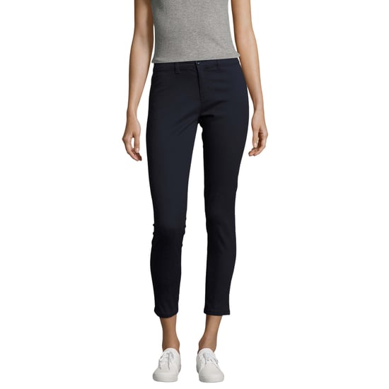 SOLS Womens/Ladies Jules Chino Trousers (French Navy) - Image 2