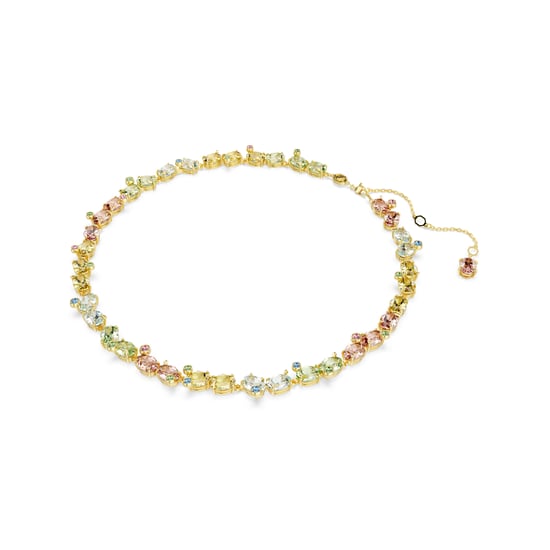 Swarovski 'Gema' Women's Gold Plated Metal Necklace - Gold 5714836 - Image 2