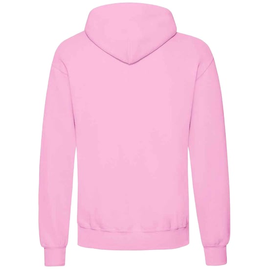 Fruit Of The Loom Unisex Adults Classic Hooded Sweatshirt (Light Pink) - Image 2
