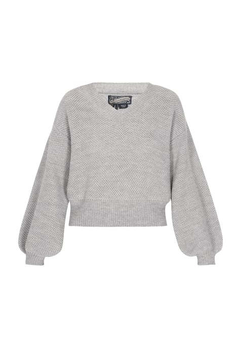 Dreimaster Pullover women Grey melange - Image 1