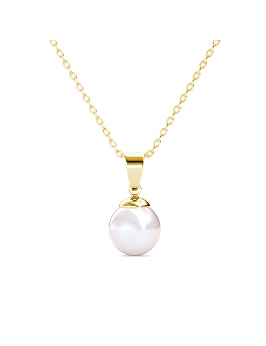 Conjunto de perlas Pauline Full Moon - Oro y cristal - Image 5