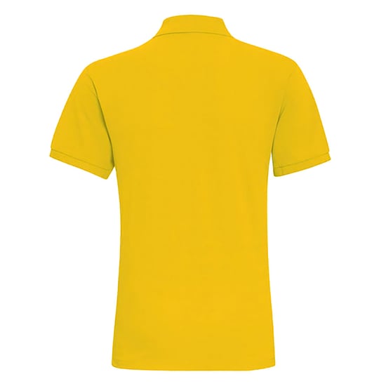 Asquith & Fox Mens Plain Short Sleeve Polo Shirt (Sunflower) - Image 2
