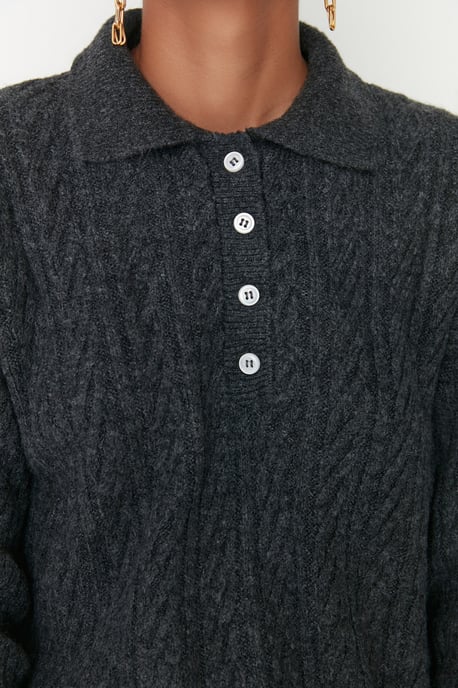 Trendyol Women's Hair Braid Sweater - Image 4