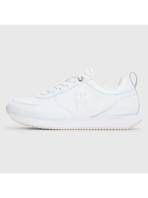 Zapatillas Tommy Hilfiger Casual Leather Runner Blancas - Image 2