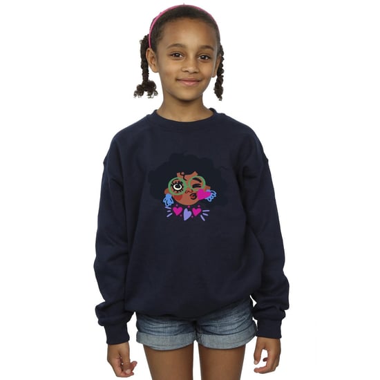 Disney Girls Encanto Mirabel Kiss Sweatshirt (Navy Blue)
