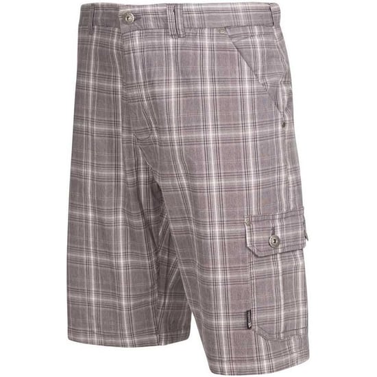 Trespass Mens Earwig Cargo Shorts (Storm Grey Check) - Image 3