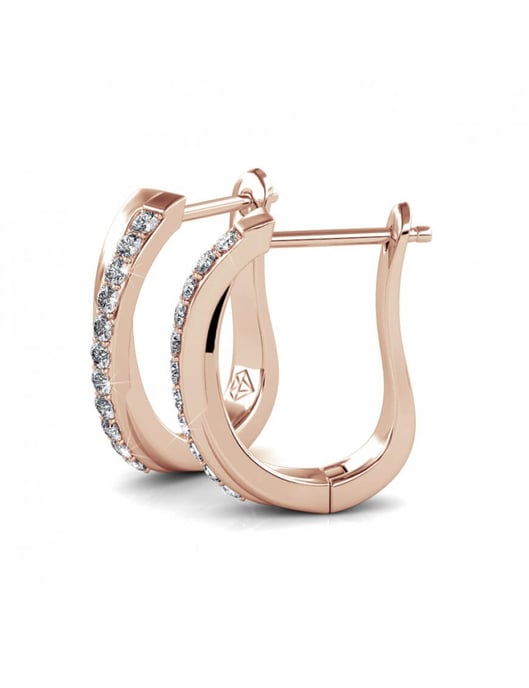 Pendientes Criss - Oro rosa y cristal - Image 3