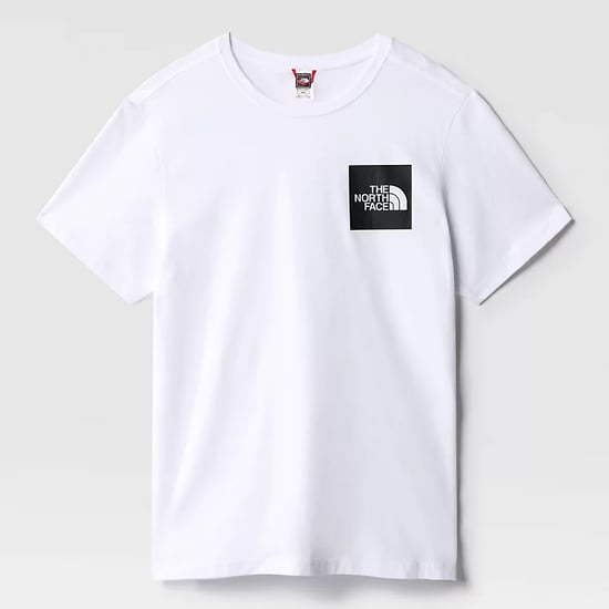 The North Face Men's Short Sleeve Fine T-Shirt, White/Black