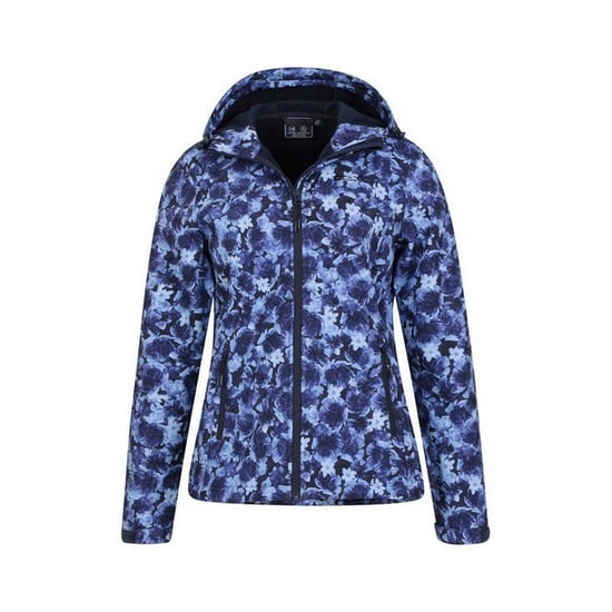 Mountain Warehouse Womens/Ladies Exodus Floral Soft Shell Jacket (Navy/Light Blue) - Image 5