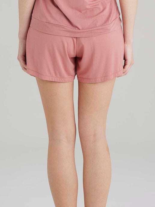 Botanical Lace Lounge Shorts - Dusty Rose
