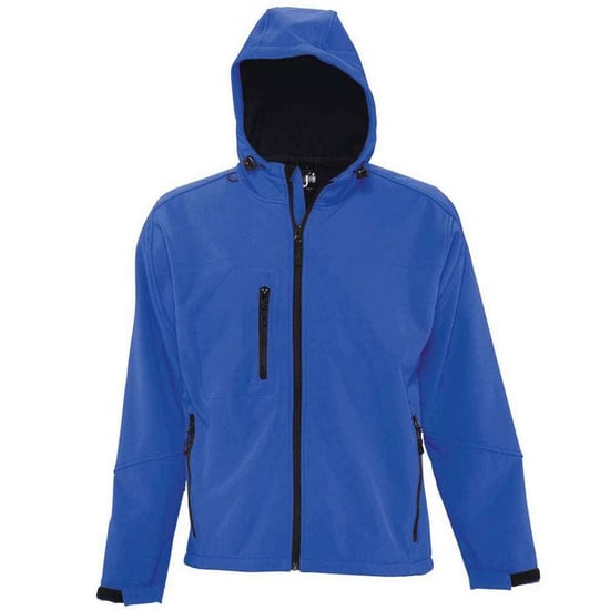SOLS Mens Replay Hooded Soft Shell Jacket (Royal Blue) - Image 1