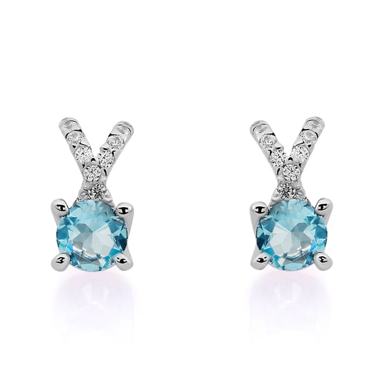 Orphelia 'Maya' Women's 925 Sterling Silver Drop Earrings - Silver ZO-7478/AQ - Image 1