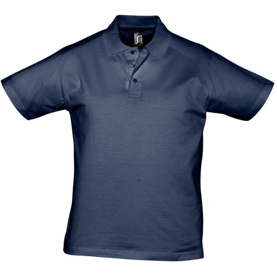 SOLS Mens Prescott Jersey Short Sleeve Polo Shirt (French Navy)