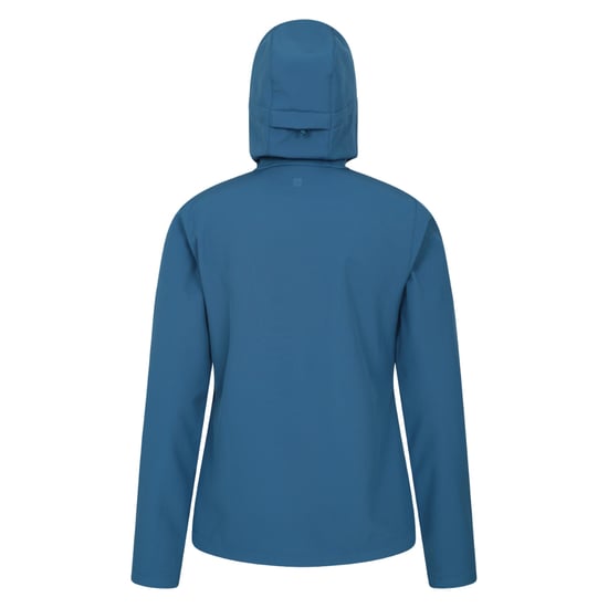 Mountain Warehouse Womens/Ladies Exodus Water Resistant Soft Shell Jacket (Blue) - Image 2