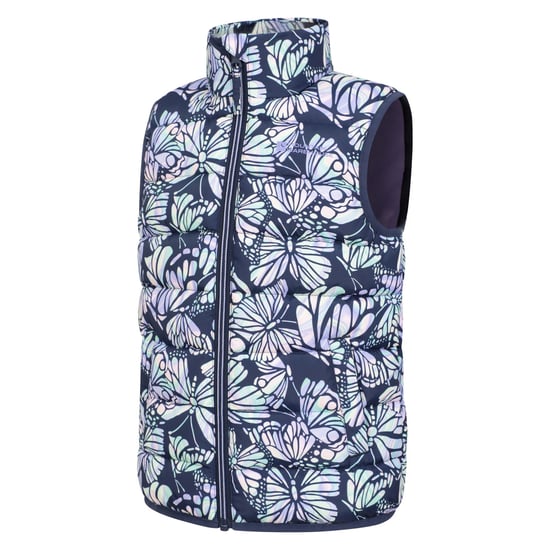 Mountain Warehouse Childrens/Kids Rocko Butterfly Padded Gilet (Purple) - Image 3