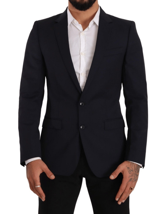 Abrigo de un solo botón azul oscuro para hombre Dolce & Gabbana Blazer MARTINI - Image 1