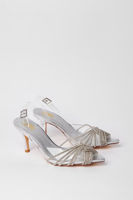 Brooke Crystal Sling Back Court Shoes - Image 3