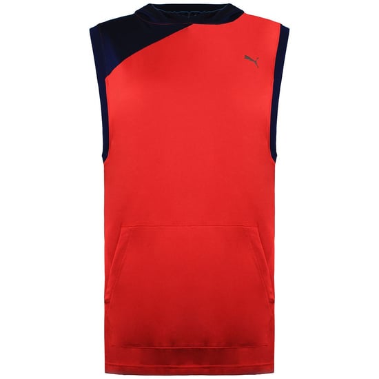 Puma A.C.E. Chaleco con capucha rojo/azul marino para mujer - Image 1