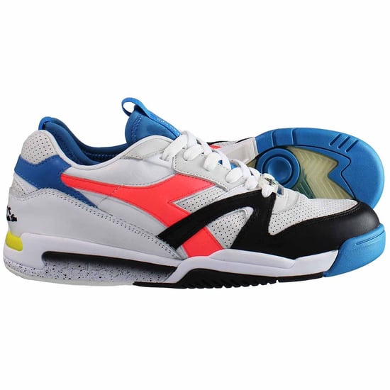 Zapatillas Diadora Duratech Elite Paura Hombre Blanco/Azul - Image 4