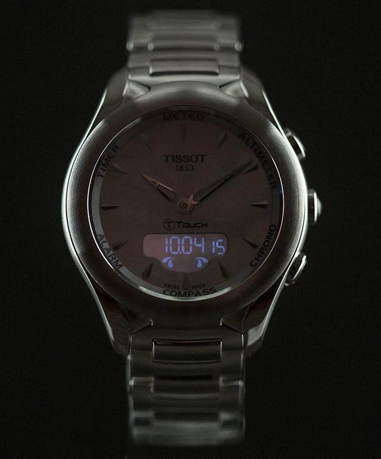 Tissot T-touch Solar Women's Silver Watch T0752201110101 - Image 3