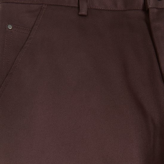 River Island Mens Smart Trousers Dark Red Slim Fit