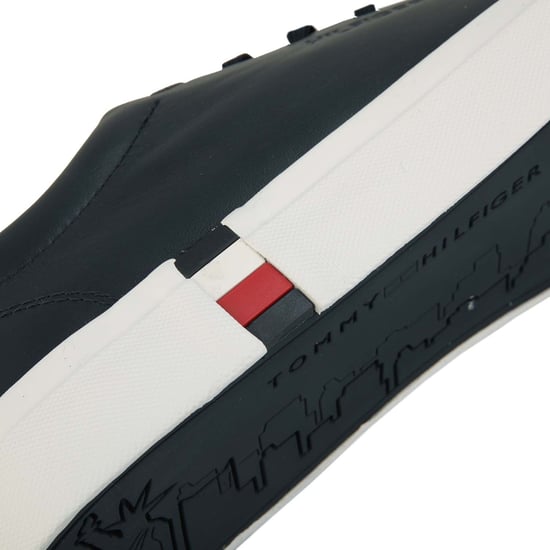 Zapatillas de cuero modernas Vulc para hombre Tommy Hilfiger en navy - Image 5
