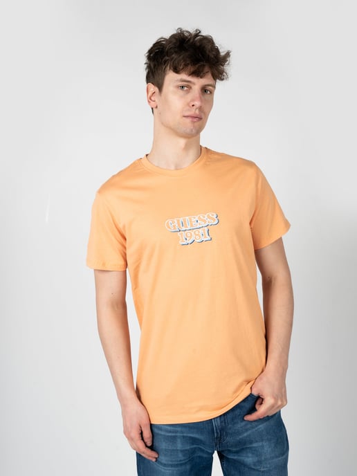 Guess T-Shirt Embro del hombre naranja - Image 3
