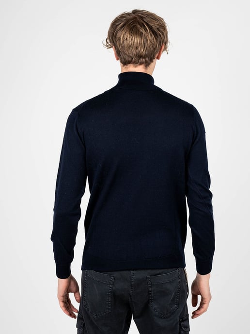 Xagon Man Suéter del hombre azul oscuro - Image 4