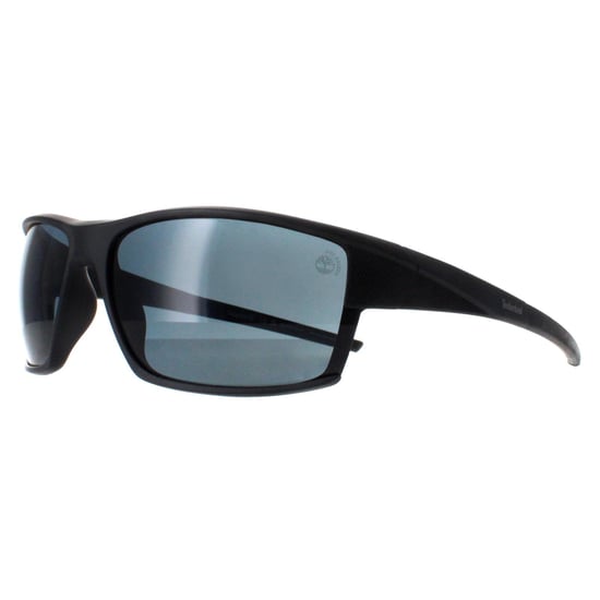Timberland Wrap Mens Matte Black Smoke Polarized TB9308