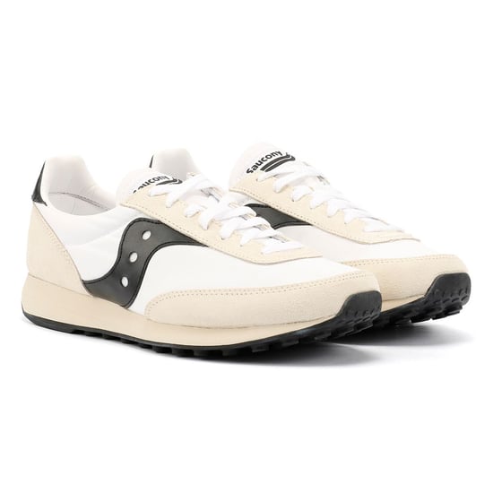 Zapatillas Saucony Trainer 80 de ante blanco/negro - Image 1