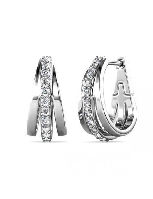 Pendientes Aurielle - Plata y Cristal - Image 1