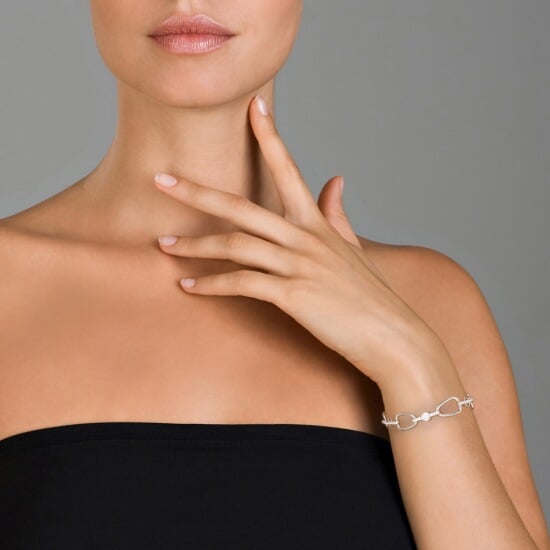 Orphelia Women's 925 Sterling Silver Bracelet - Silver ZA-1907