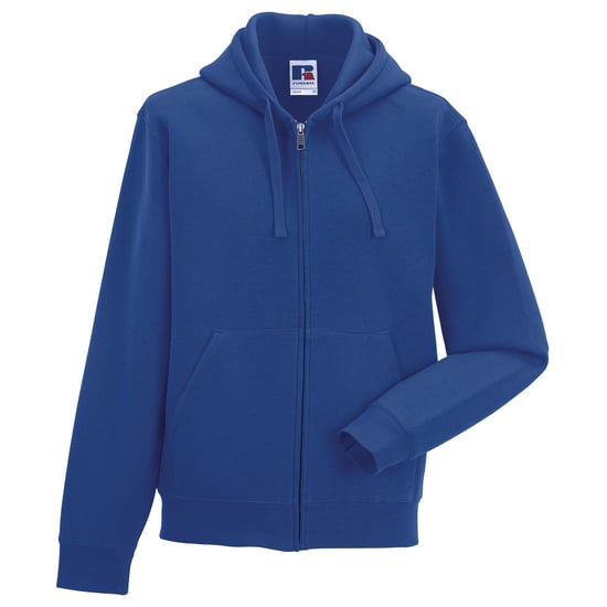 Russell Mens Authentic Full Zip Hooded Sweatshirt / Hoodie (Bright Royal) - Image 2