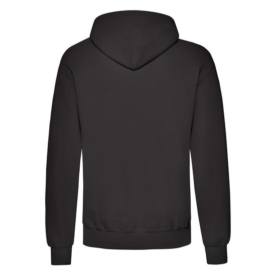 Fruit of the Loom Adults Unisex Classic Hooded Sweatshirt (Black) - Image 2