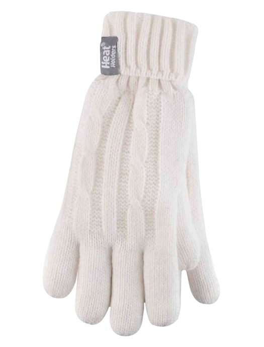Heat Holders - Guantes de invierno de punto por cable de 2,3 tog para mujer - Image 1