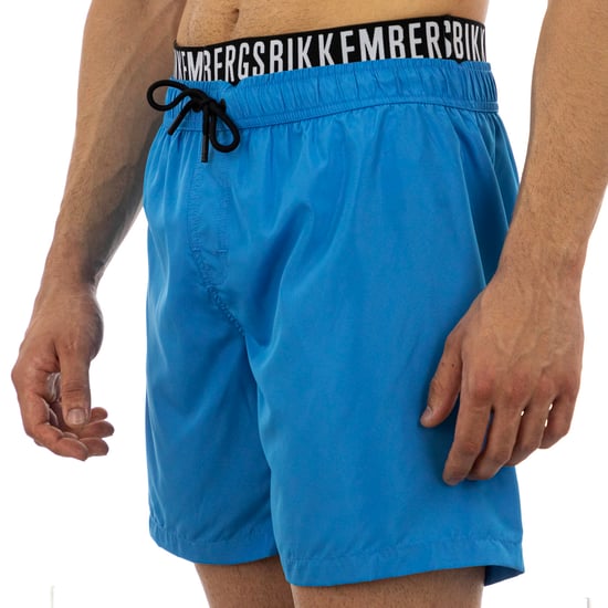 Bikkembergs Pantalones Cortos para Hombre Neoclásicos Pupino Azul Claro - Image 4