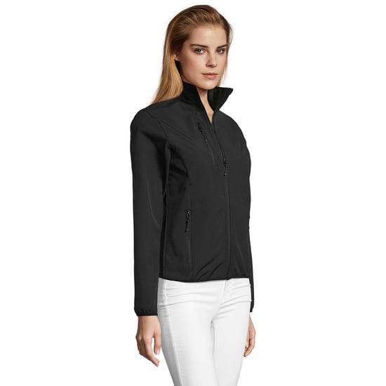 SOLS Womens/Ladies Radian Soft Shell Jacket (Black) - Image 3