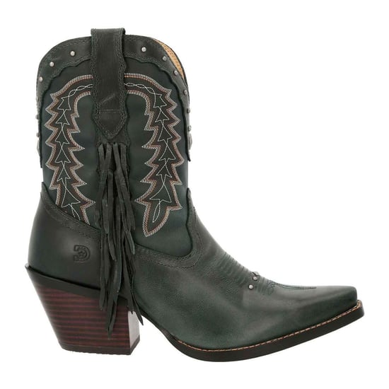 Durango Crush Bootie Leather Women's Saddle Brown/Denim Blue Boots - Image 6