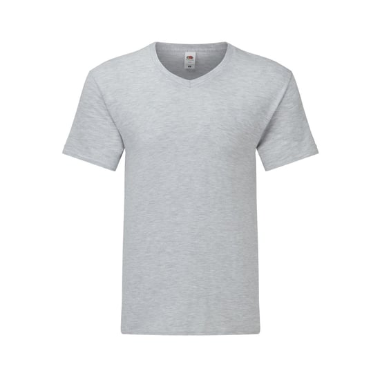 Fruit Of The Loom Mens Iconic 150 V Neck T-Shirt (Heather Grey) - Image 1