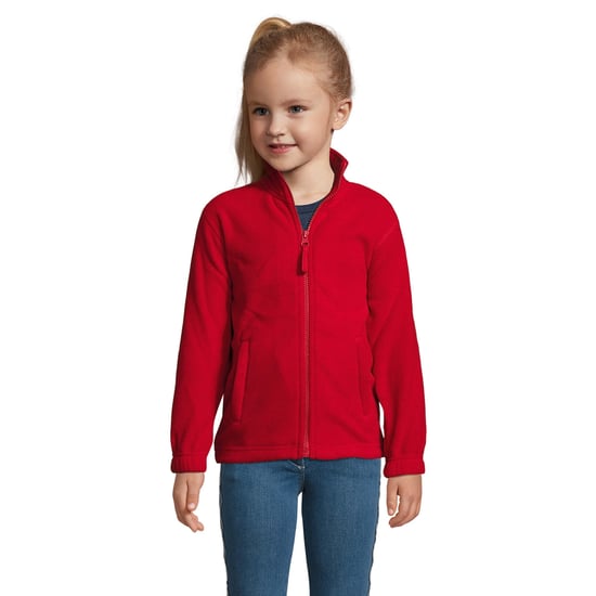 SOLS Childrens/Kids North Zip-Up Fleece Jacket (Red) - Image 5