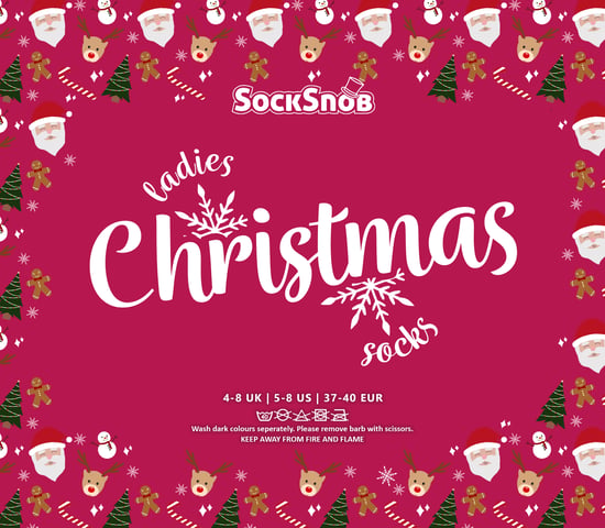 Calcetines de Navidad para Mujer | Calcetines Snob | Calcetines de Navidad de colores | Regalo para Ella - 6 Pack - Image 2