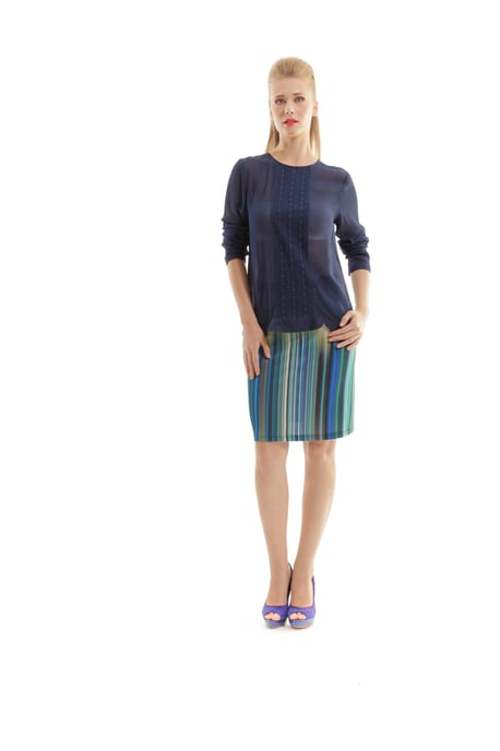 Print A Line Skirt