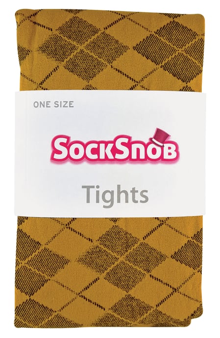 Sock Snob - Mallas opacas de colores de 80 deniers para mujer - Argyle - Image 2