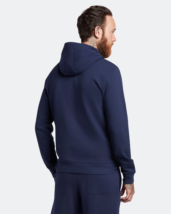 Lyle & Scott Pullover Hoodie Plus in Navy - Image 3