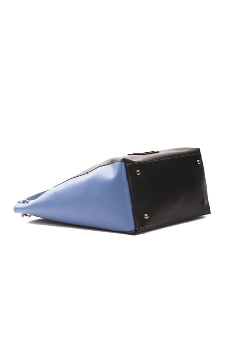 Bolso de Hombro de Cuero Negro Donatella Pompei para Mujer - Image 4