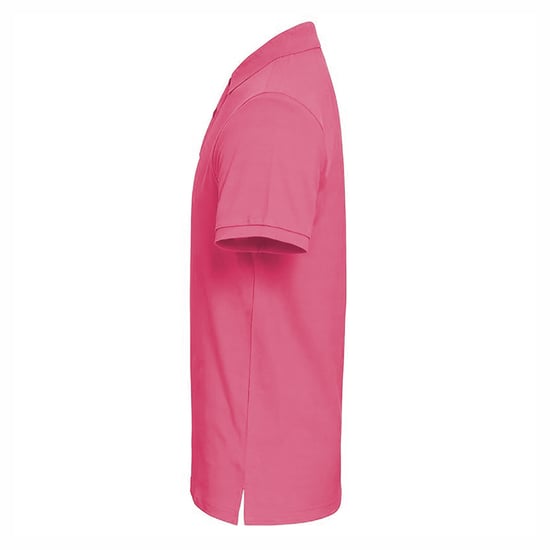 Asquith & Fox Mens Plain Short Sleeve Polo Shirt (Pink Carnation) - Image 3