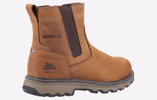 Caterpillar Pelton Leather Safety Boots Mens - Image 3