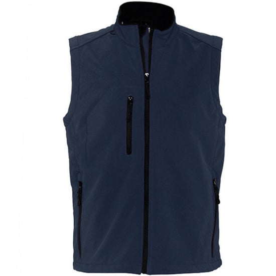 SOLS Mens Rallye Soft Shell Bodywarmer Jacket (French Navy) - Image 1